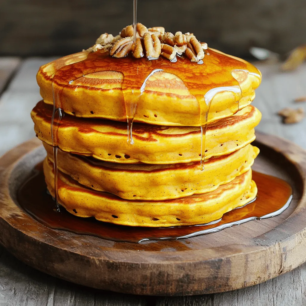 25. Pumpkin Spice Pancakes with Maple Syrup Delight