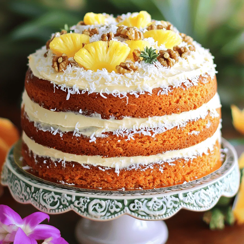 Tropical Pineapple Carrot Cake Easy and Delicious Recipe