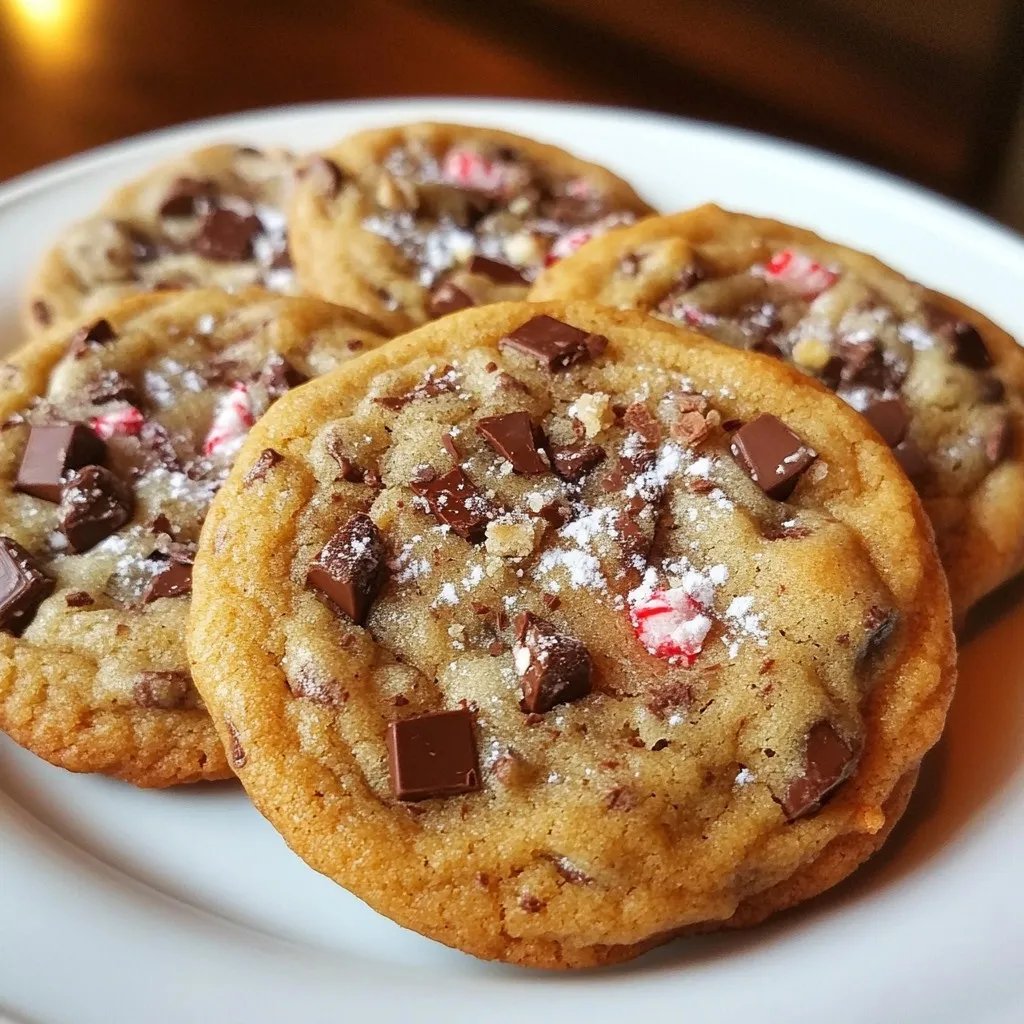 Peppermint Chocolate Chunk Cookies Delightful Treats