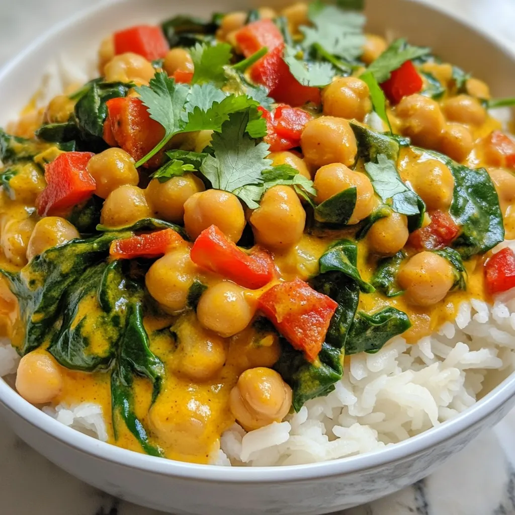 Easy Coconut Curry Chickpeas Flavorful and Quick Meal