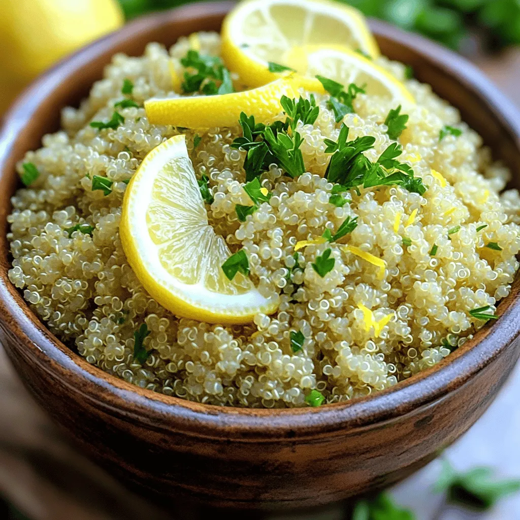 Instant Pot Lemon Herb Quinoa Flavorful and Easy Meal