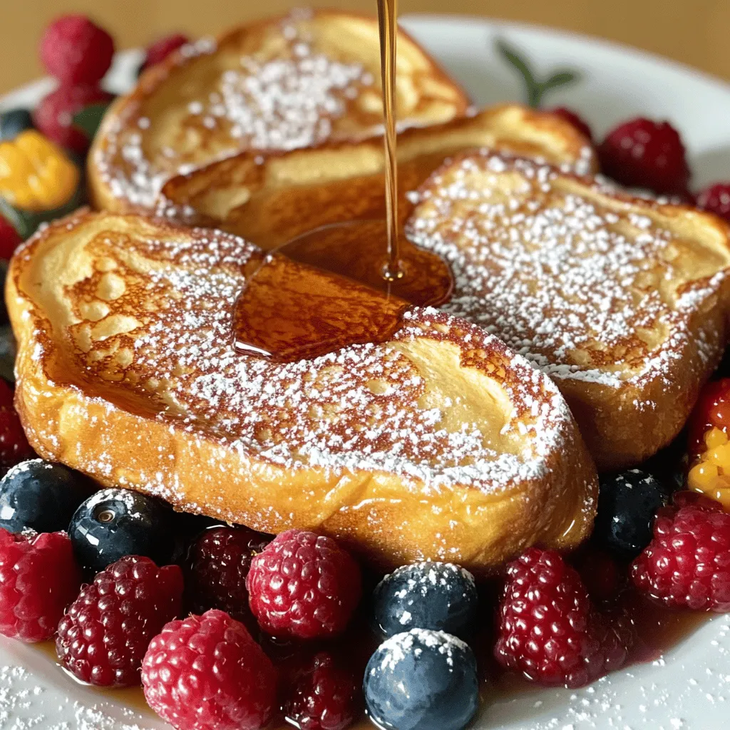 Classic French Toast with Maple Syrup Delight