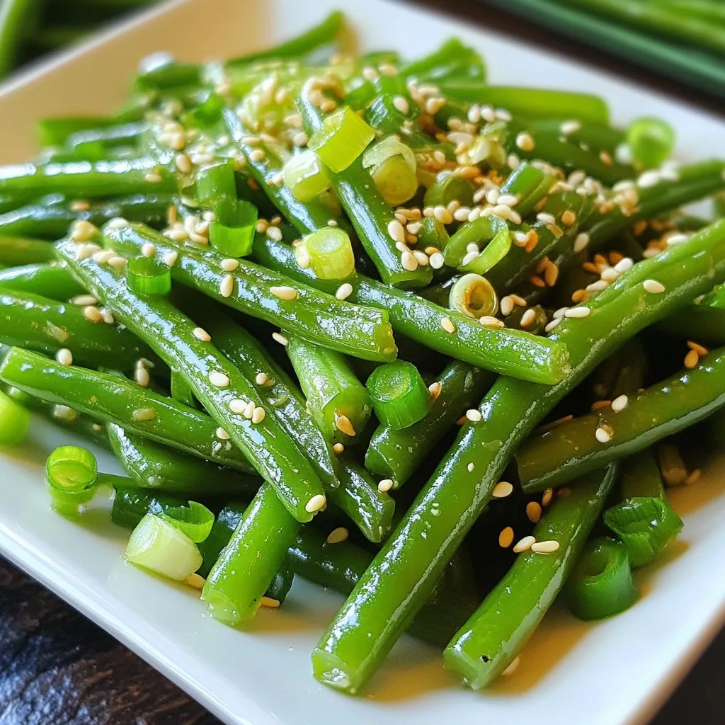 Sesame Garlic Green Beans Tasty Side Dish Delight