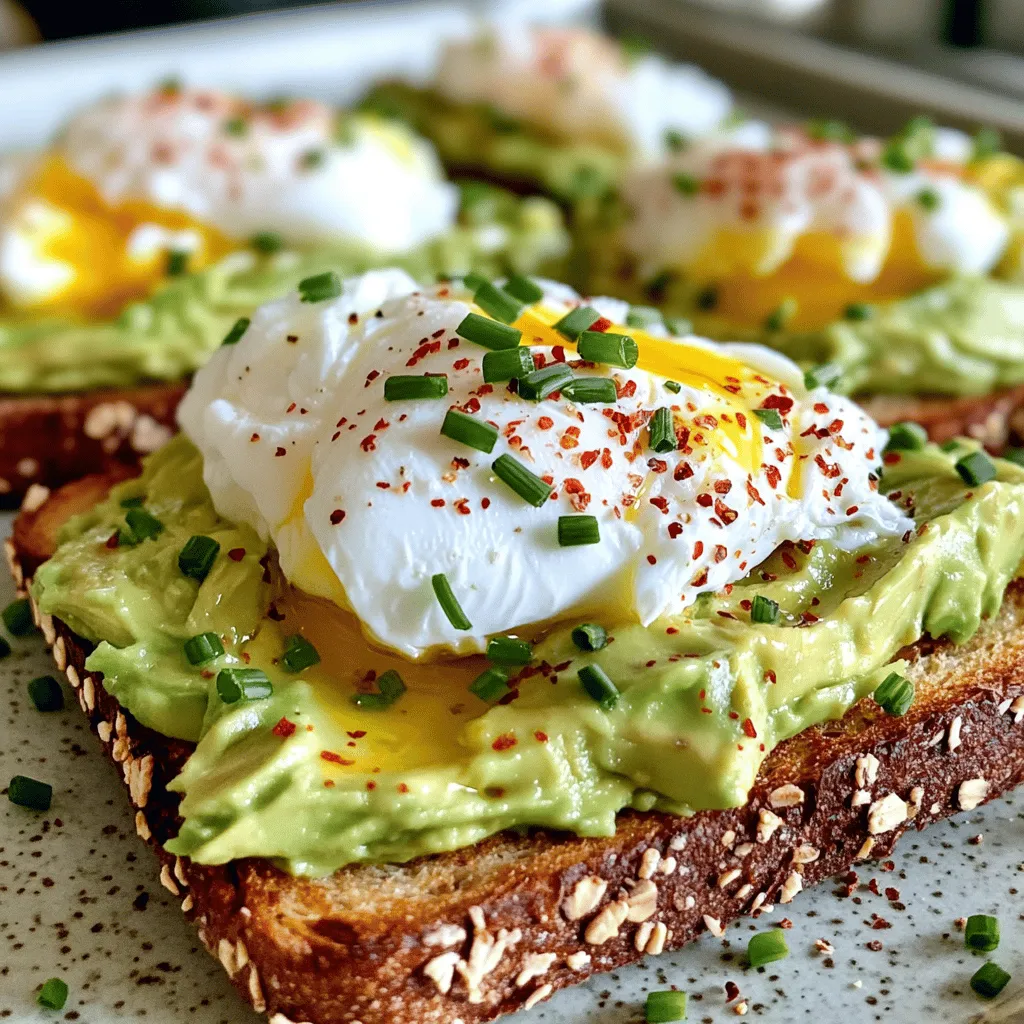 Avocado Toast with Poached Egg Quick and Tasty Meal