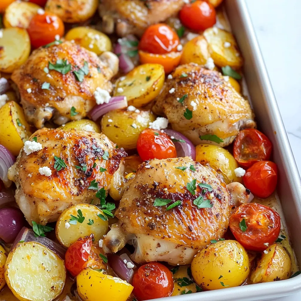 Greek Chicken Sheet Pan Dinner Simple and Flavorful Meal