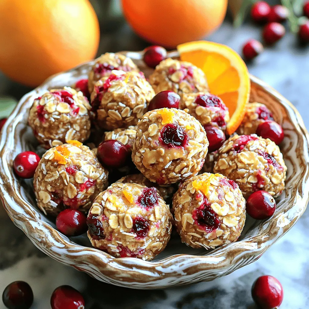 Cranberry Orange Energy Bites Healthy Snack Boost