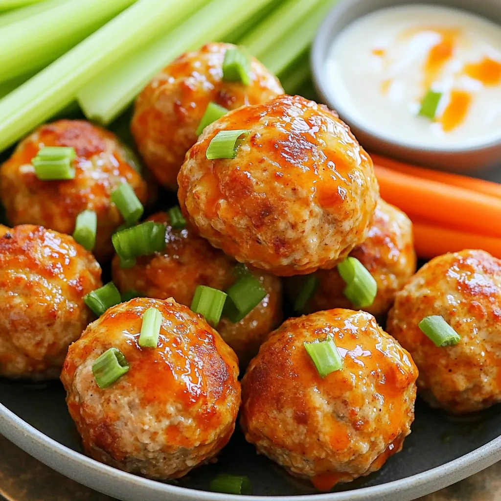 Air Fryer Buffalo Turkey Meatballs Flavorful and Easy