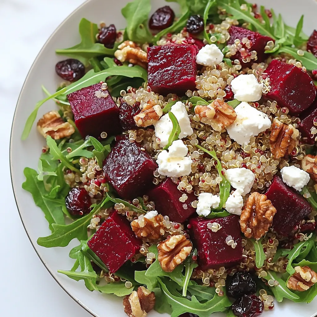 Roasted Beet Goat Cheese Quinoa Salad Nutritious Treat