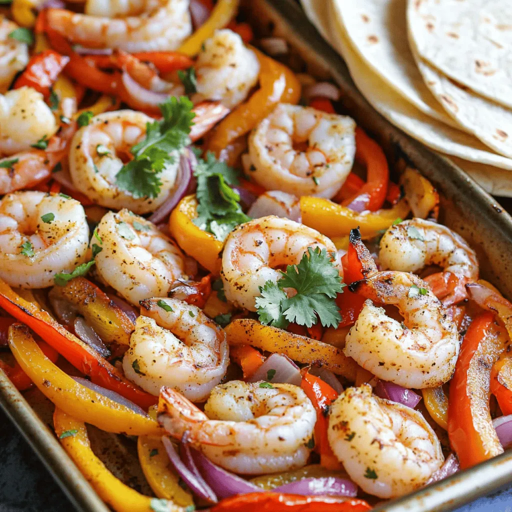 Sheet Pan Garlic Herb Shrimp Fajitas Easy Dinner Idea
