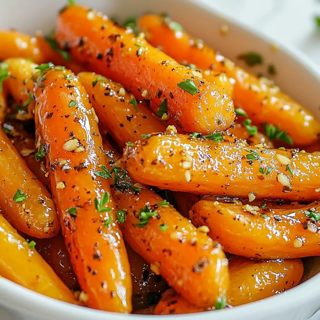Honey Garlic Roasted Carrots Tasty Flavorful Dish