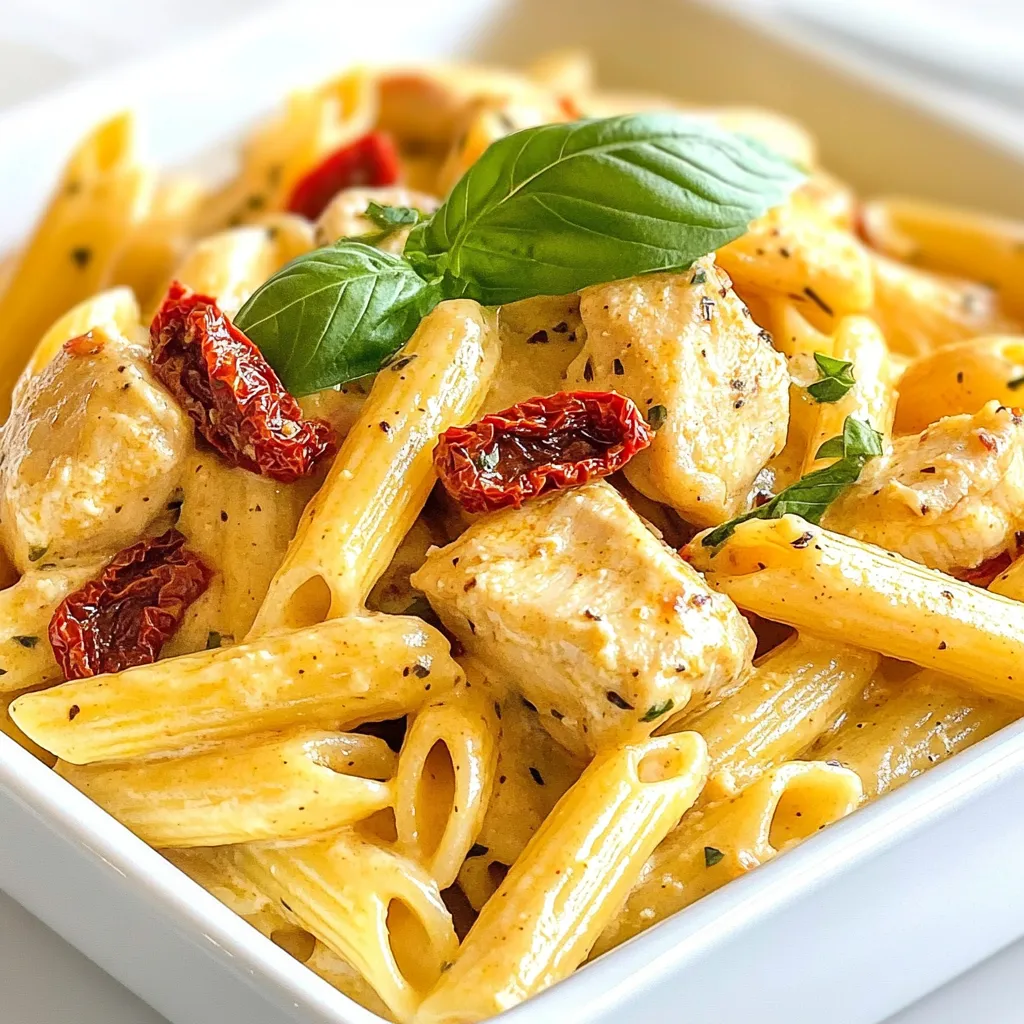 Creamy Sun-Dried Tomato Chicken Pasta Recipe Delight