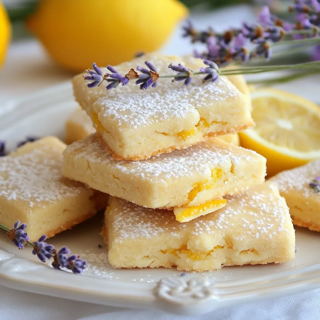 Lemon Lavender Shortbread Delightful and Simple Treat
