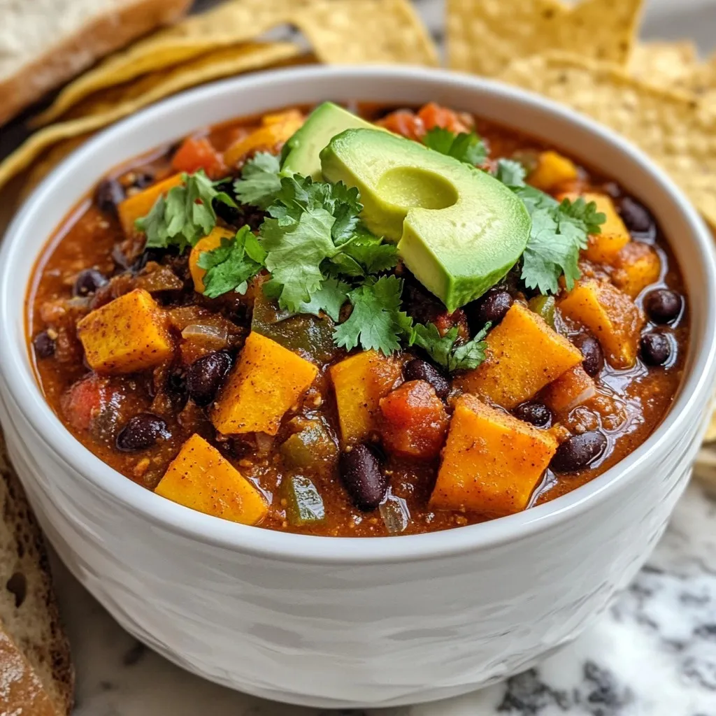 Sweet Potato Black Bean Chili Flavorful and Healthy Dish