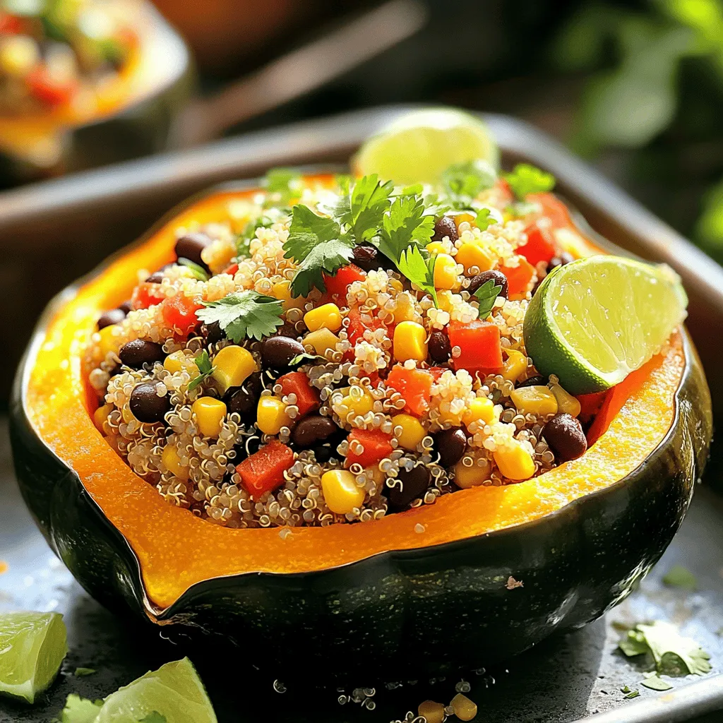 Vegetarian Stuffed Acorn Squash Simple and Tasty Meal