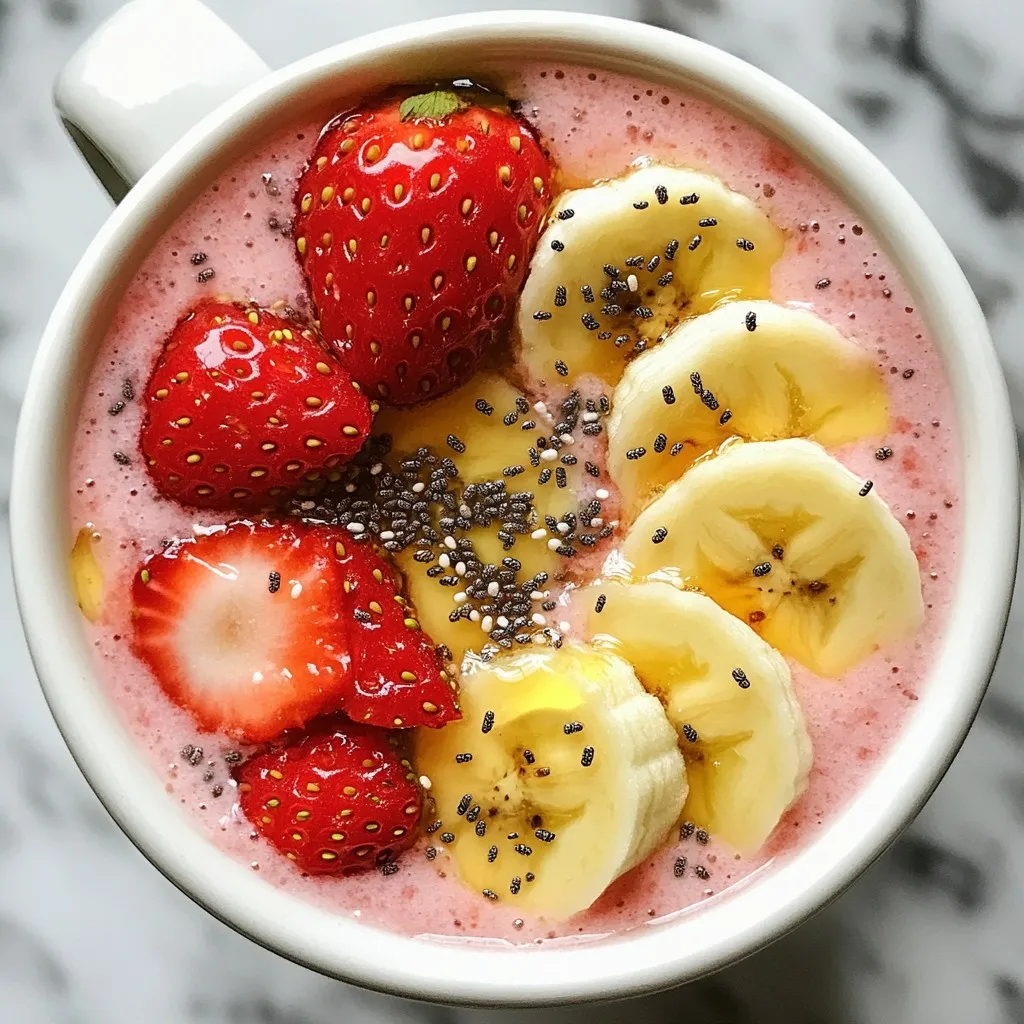 Strawberry Banana Oat Smoothie Healthy and Simple Drink