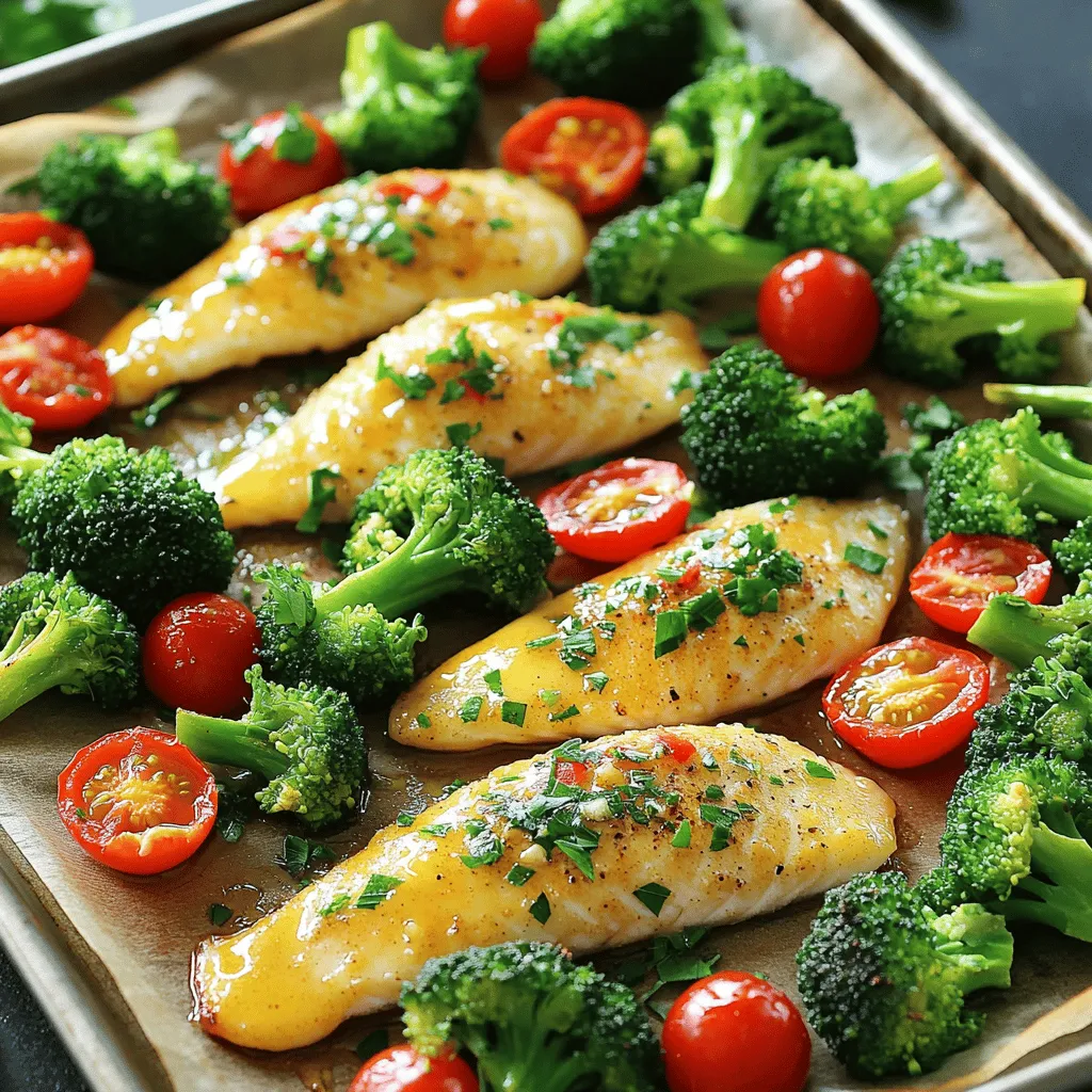 Sheet Pan Garlic Butter Tilapia &#038; Veggies Delight
