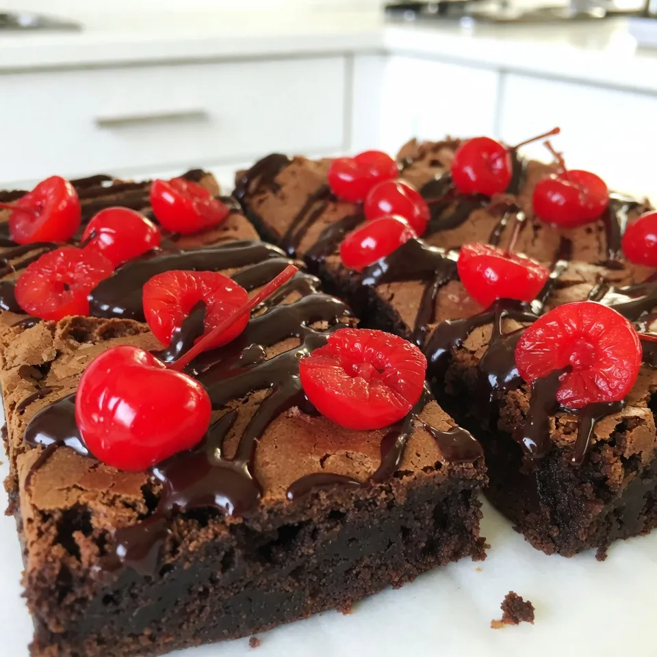 Chocolate Covered Cherry Brownies Irresistible Treat