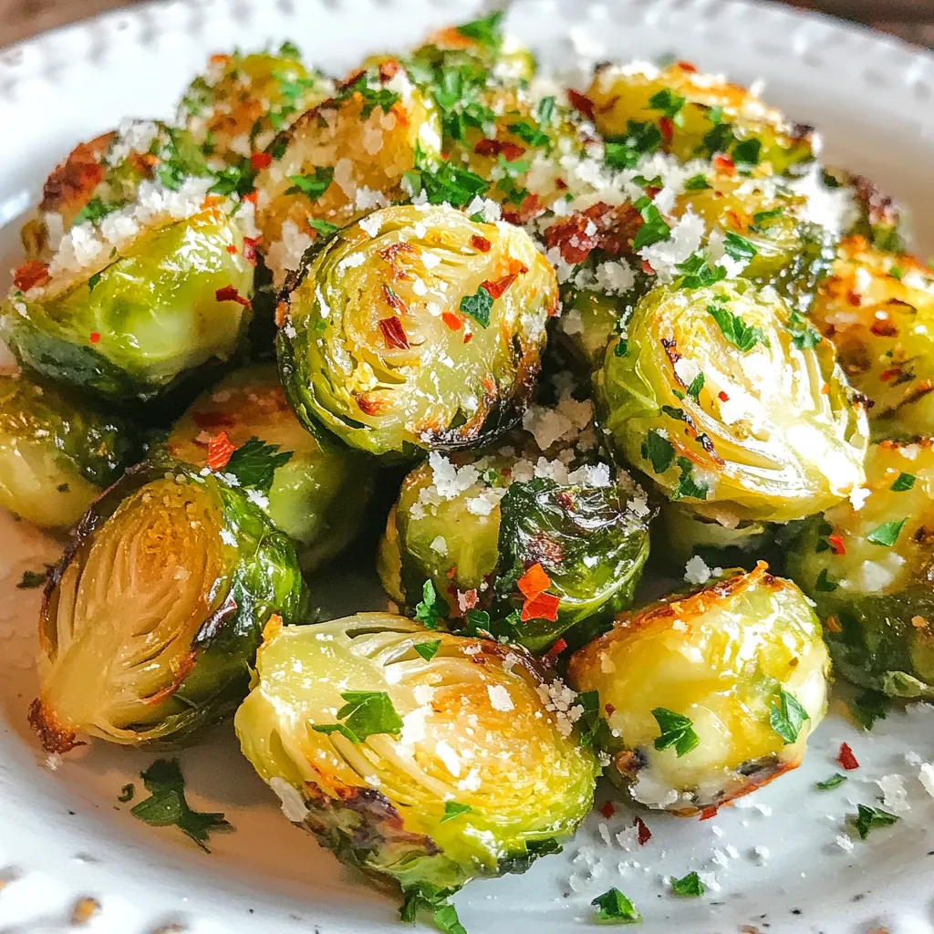 Garlic Parmesan Brussels Sprouts Flavorful Side Dish