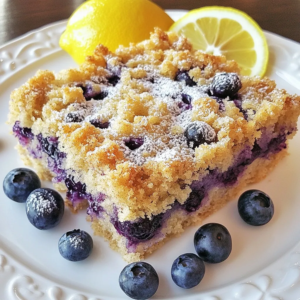Lemon Blueberry Crumb Cake Heavenly Treat to Savor