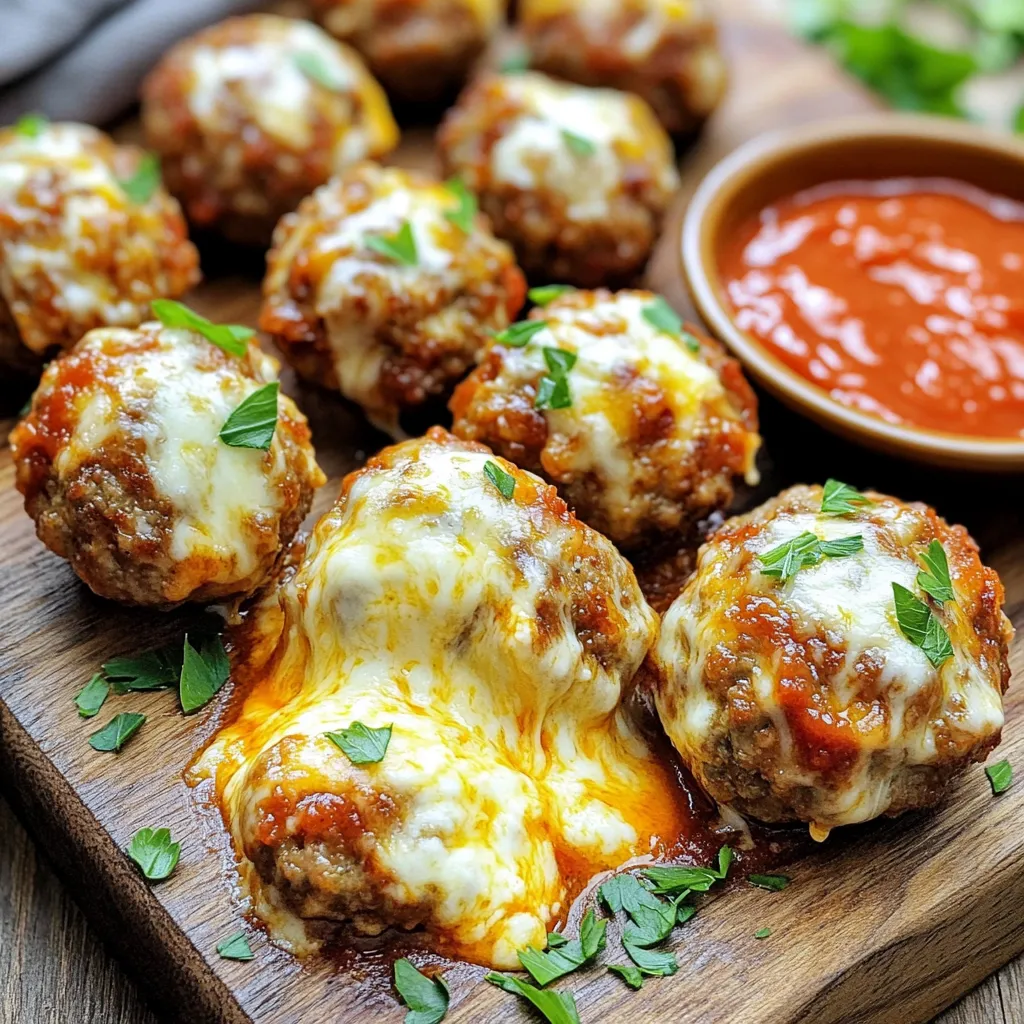 Air Fryer Mozzarella Stuffed Meatballs Simple Recipe
