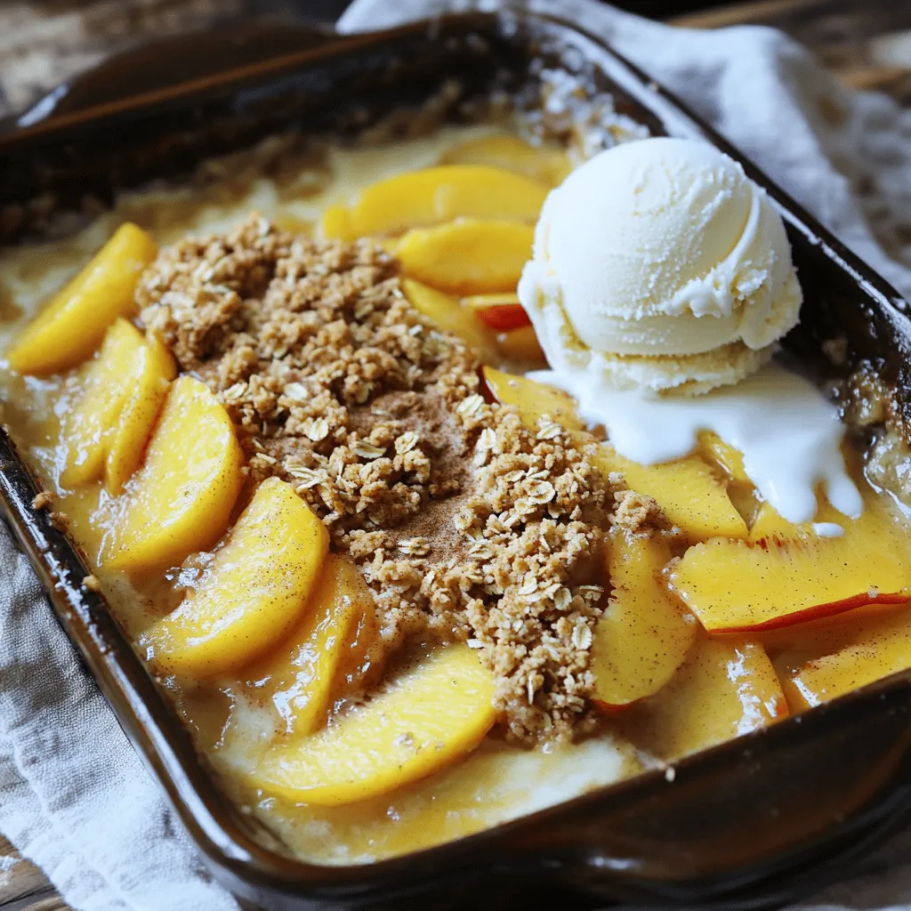 Peach Crisp with Oat Topping Easy and Tasty Recipe