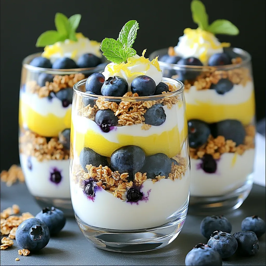 Blueberry Lemon Yogurt Parfaits Easy and Fresh Treat