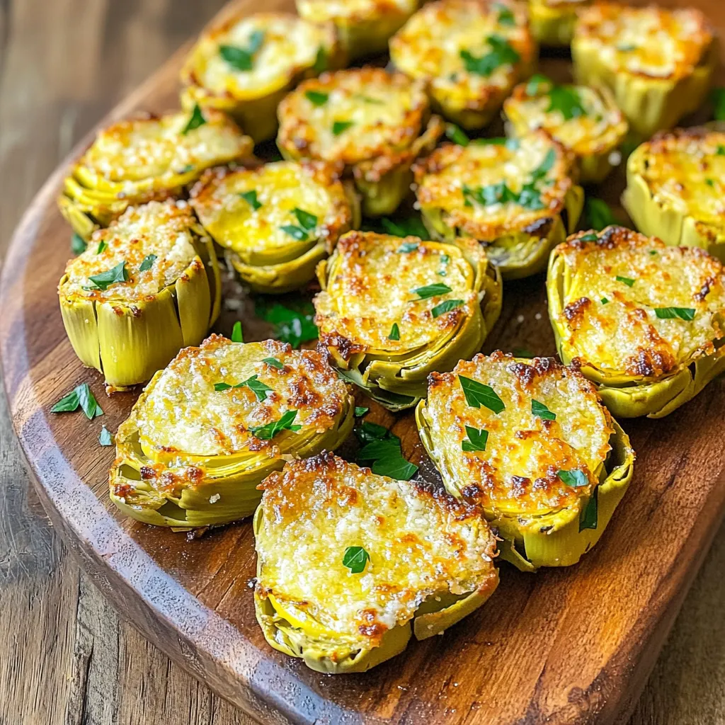 Air Fryer Garlic Parmesan Artichoke Hearts Delight