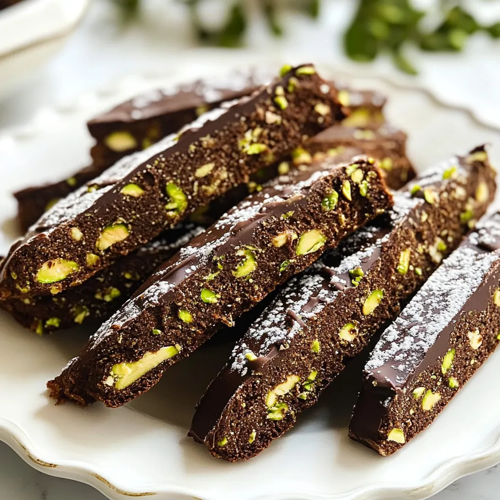 Chocolate Pistachio Biscotti Delicious Treat Recipe