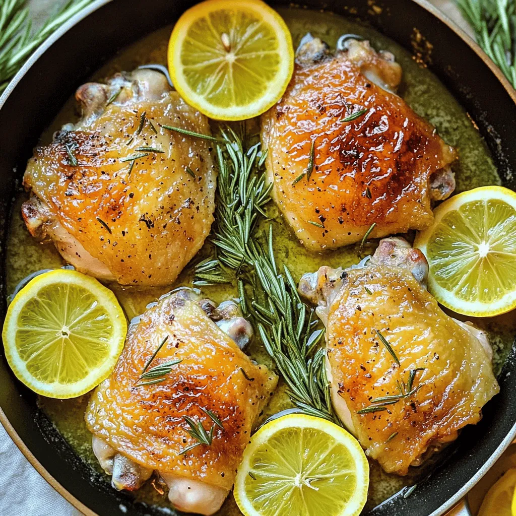 Lemon Rosemary Chicken Thighs Tangy and Juicy Recipe