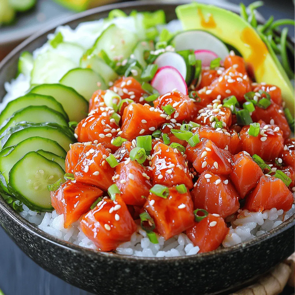74. Spicy Tuna Poke Bowl Flavorful and Fresh Delight