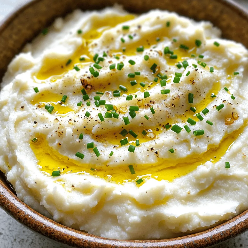 Roasted Garlic Cauliflower Mash Creamy Flavor Boost