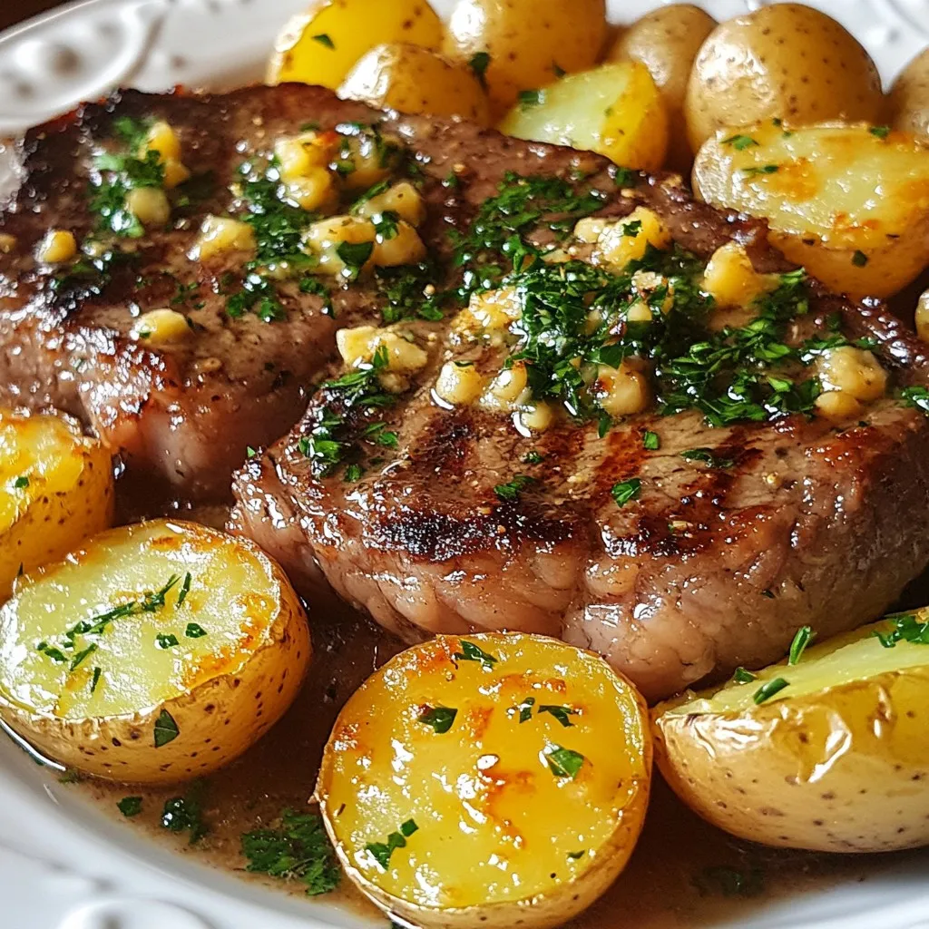 Garlic Butter Steak &#038; Potatoes Skillet Delight