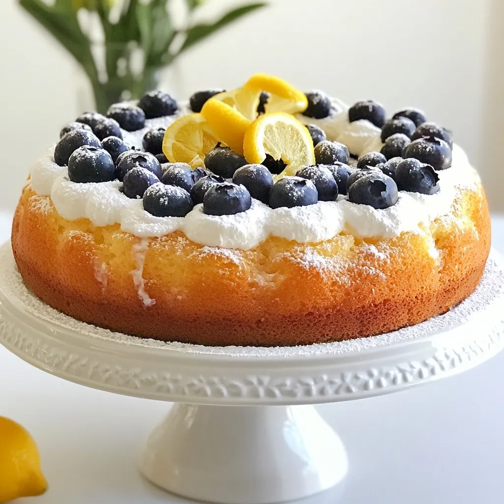 Lemon Blueberry Angel Food Cake Delightful and Light