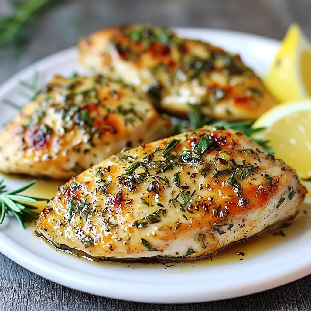 Garlic Herb Baked Chicken Breasts Flavorful Delight