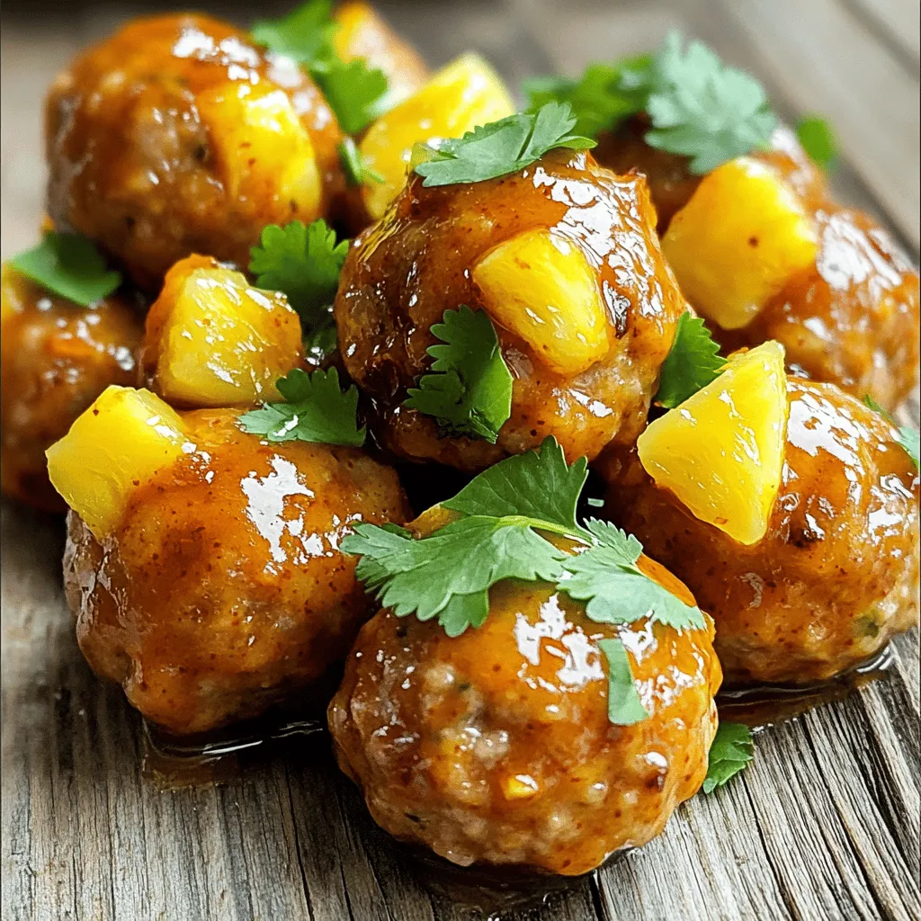 Sweet Chili Pineapple Meatballs Quick and Easy Recipe