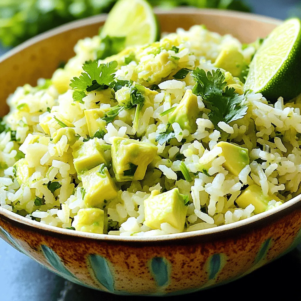 Avocado Cilantro Lime Rice Flavorful and Fresh Side