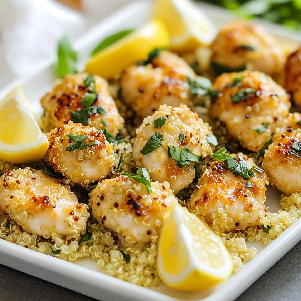 Lemon Herb Quinoa Chicken Bites Savory Delight
