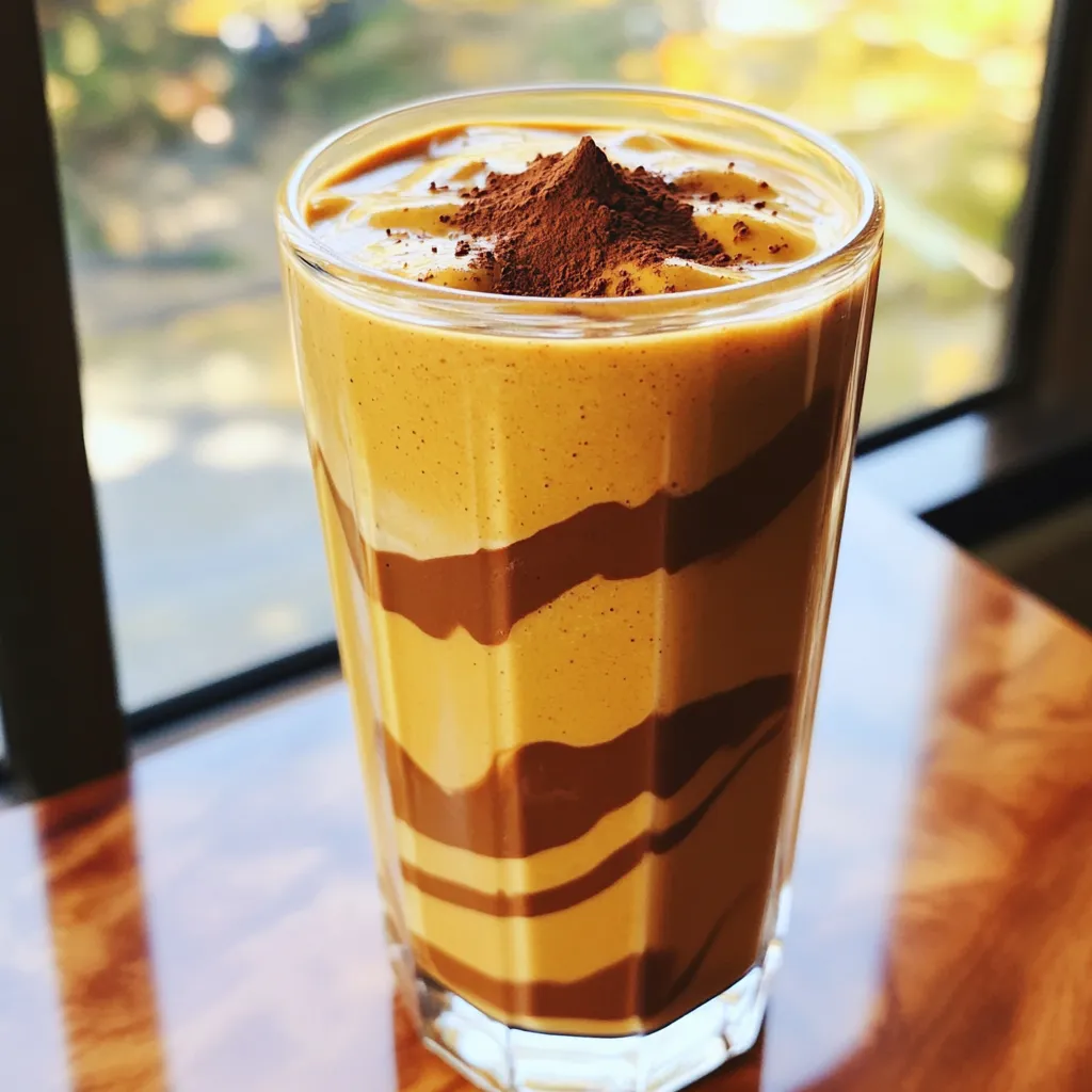 Mocha Pumpkin Spice Smoothie Savory Fall Delight