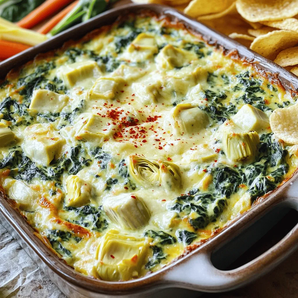 Creamy Spinach and Artichoke Dip Flavorful Delight