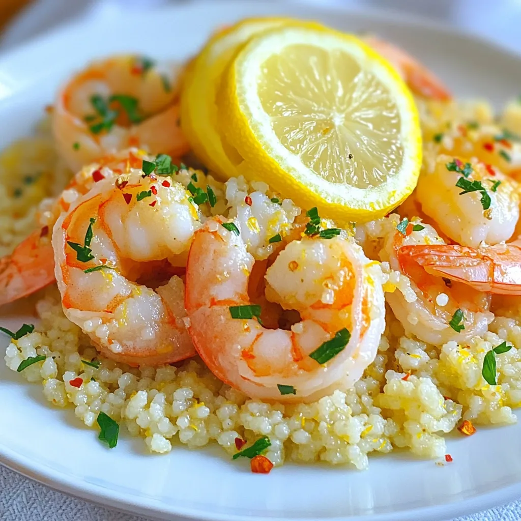 Lemon Garlic Shrimp Couscous Flavorful Quick Dish