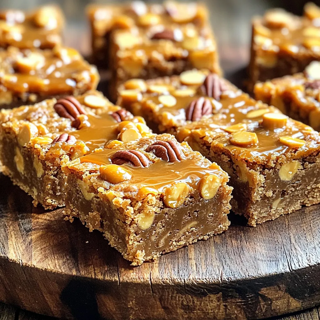 Butterscotch Blondie Bars Irresistible Homemade Treat