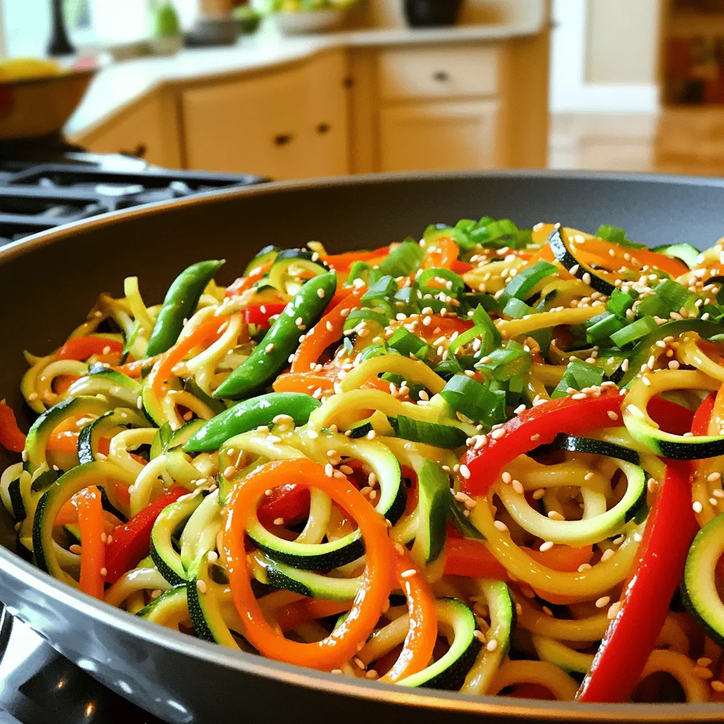 Easy Zucchini Noodle Stir Fry Tasty and Quick Recipe