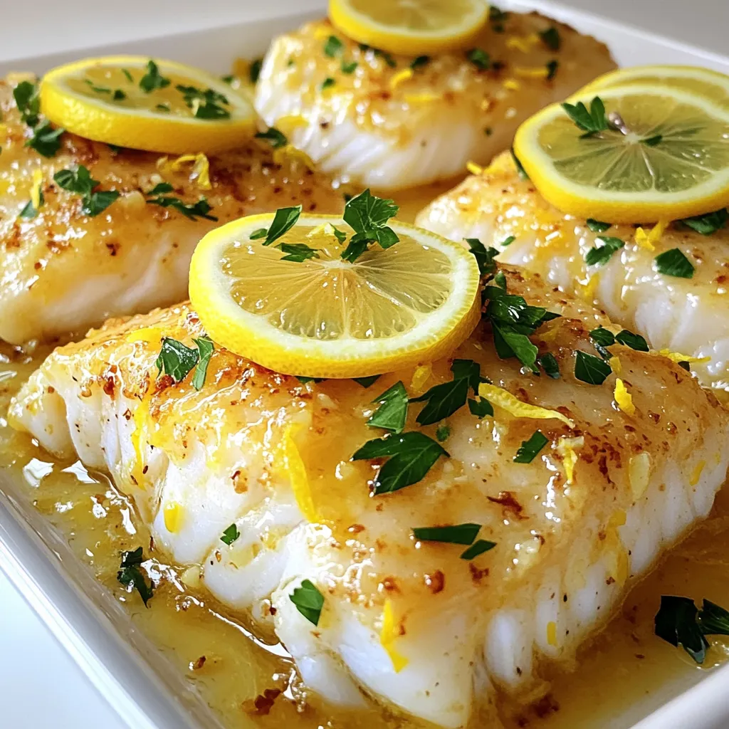 Lemon Garlic Butter Cod Flavorful Delight in Minutes