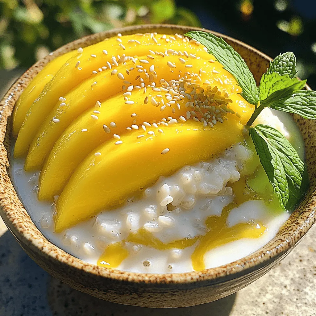 Mango Sticky Rice Dessert Easy and Delicious Recipe