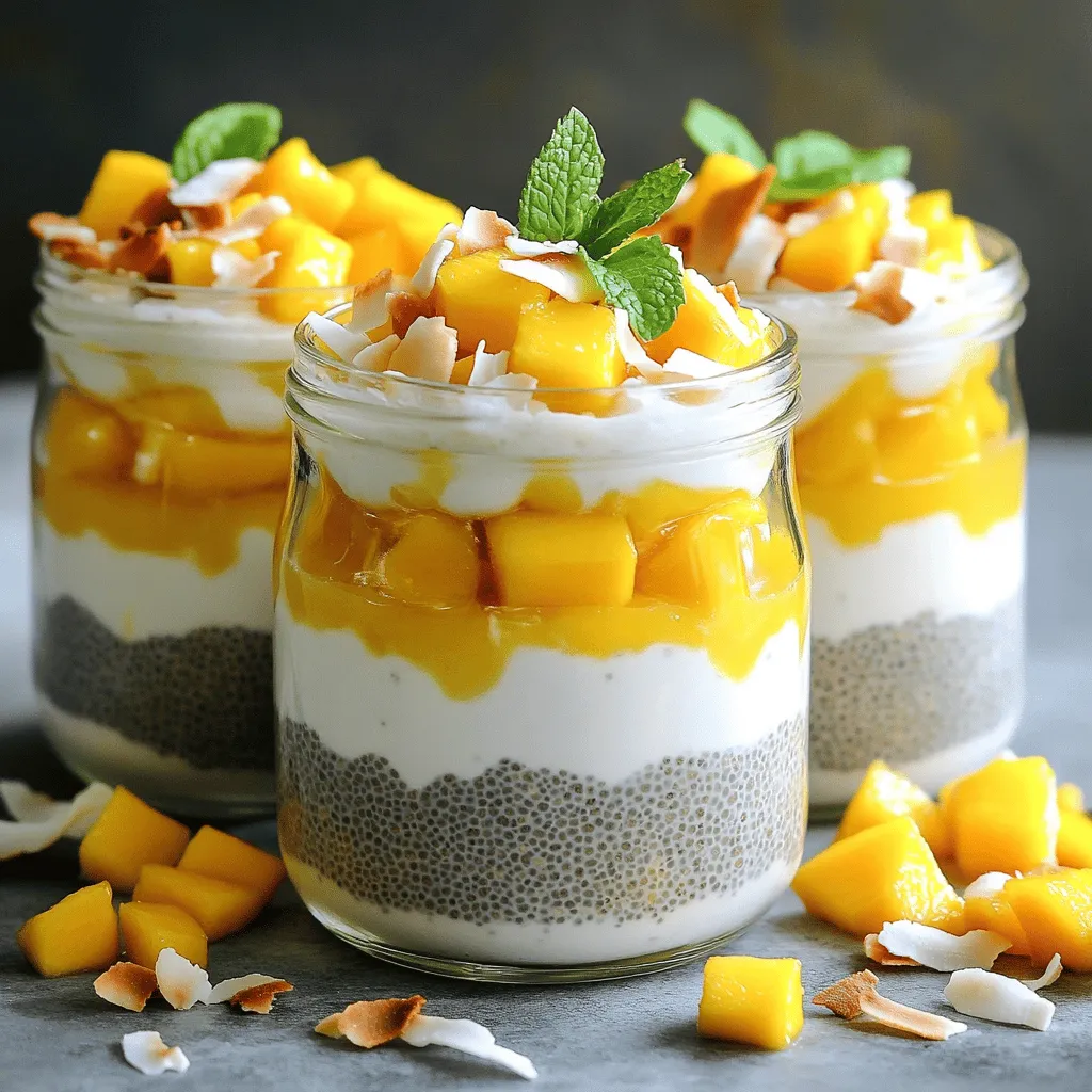 Mango Coconut Chia Pudding Healthy and Refreshing Delight