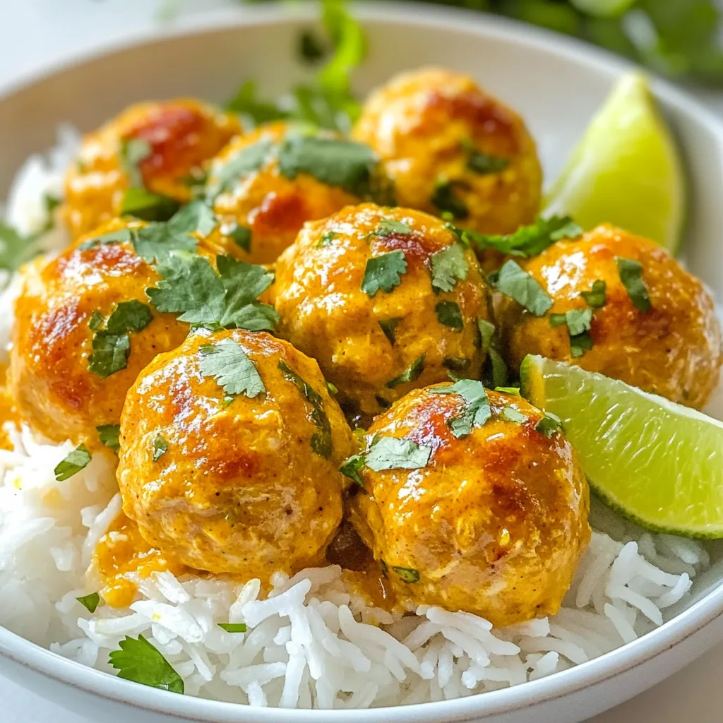 Coconut Curry Meatballs Savory and Flavorful Dish