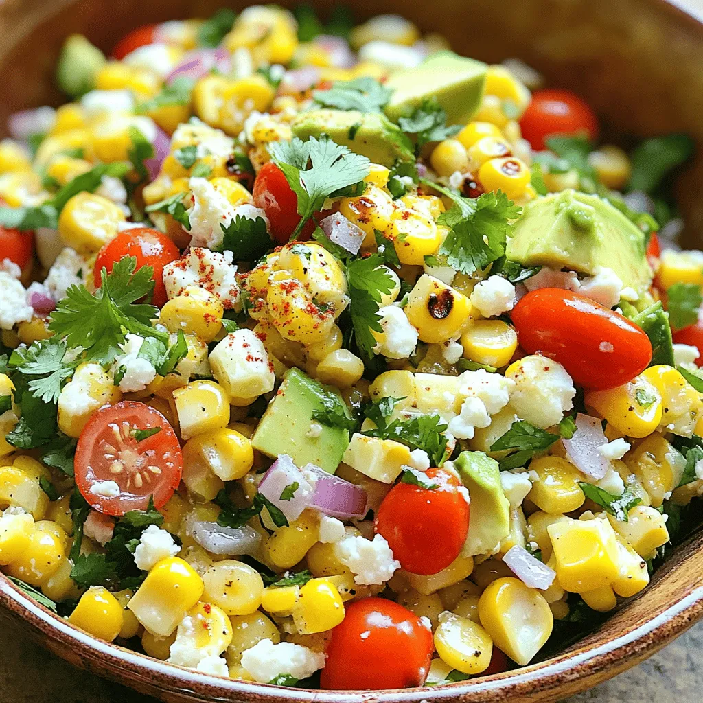 Mexican Street Corn Salad Bright and Tasty Delight