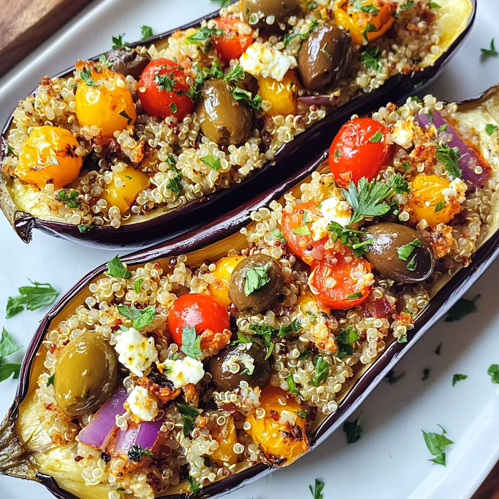 Mediterranean Stuffed Eggplant Flavorful and Healthy Meal