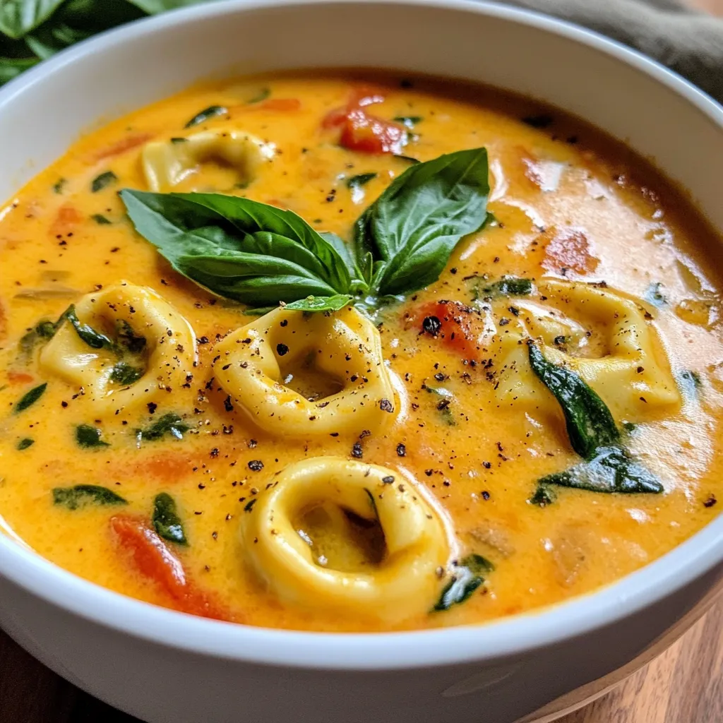 Creamy Tomato Basil Tortellini Soup Simple Delight
