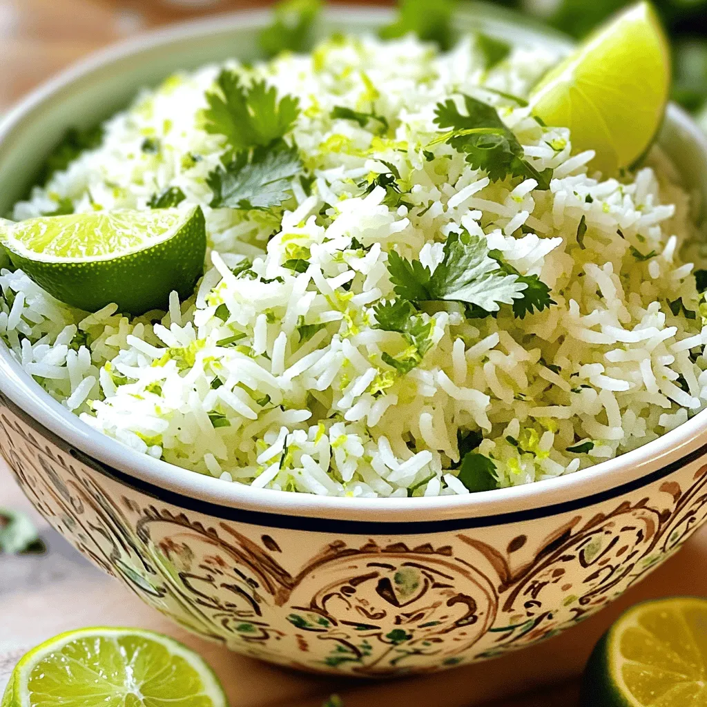 Cilantro Lime Rice Fresh and Flavorful Side Dish